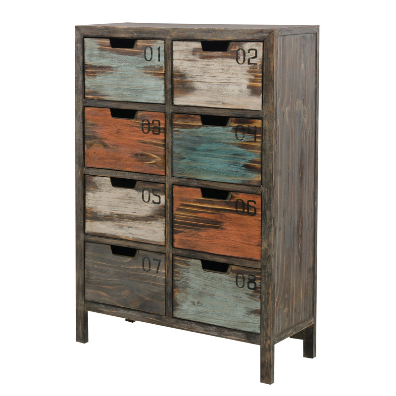 Union Rustic Cabrillo Tall Apothecary 8 Drawer Accent Chest & Reviews Wayfair